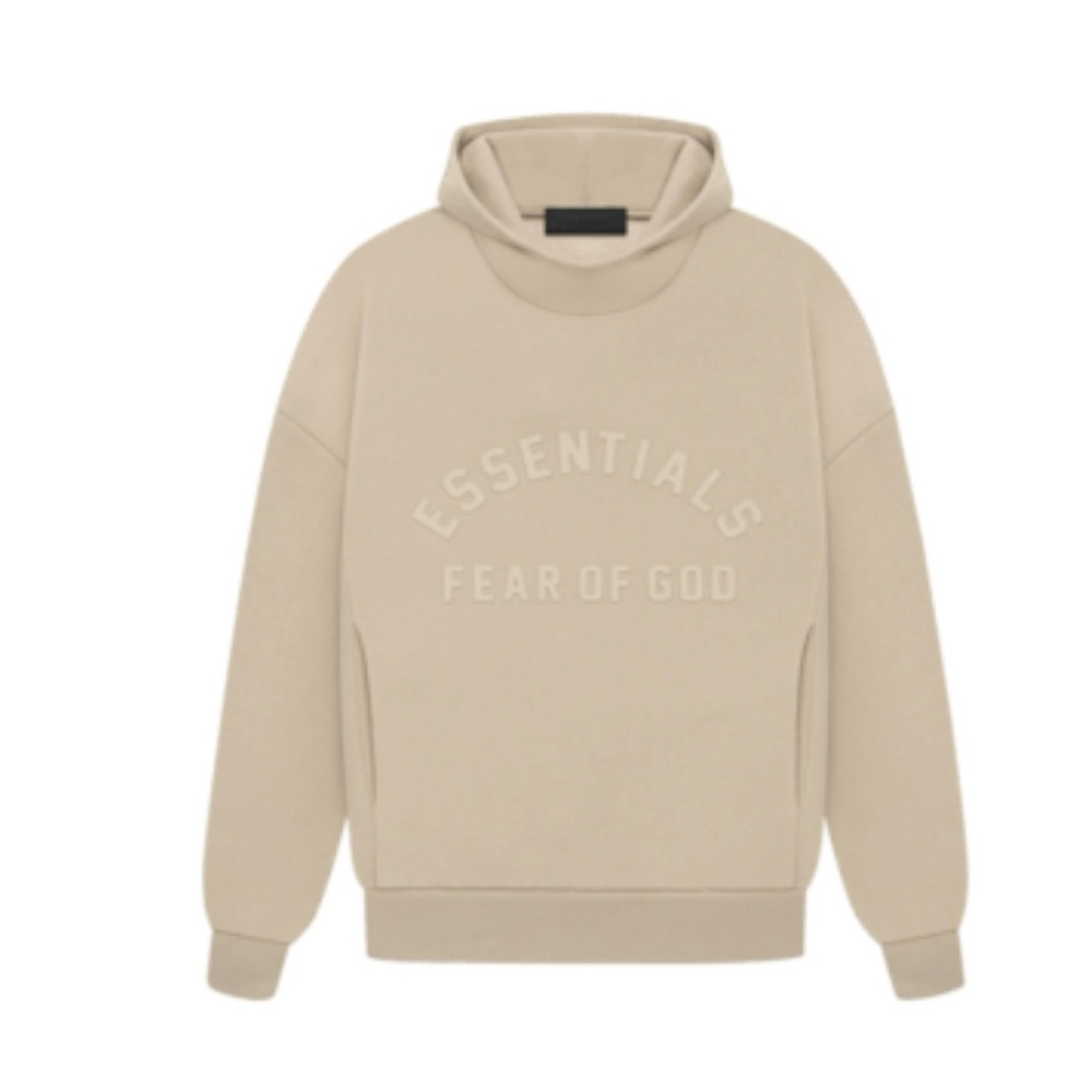 Fear of God Essentials Beige Hoodie